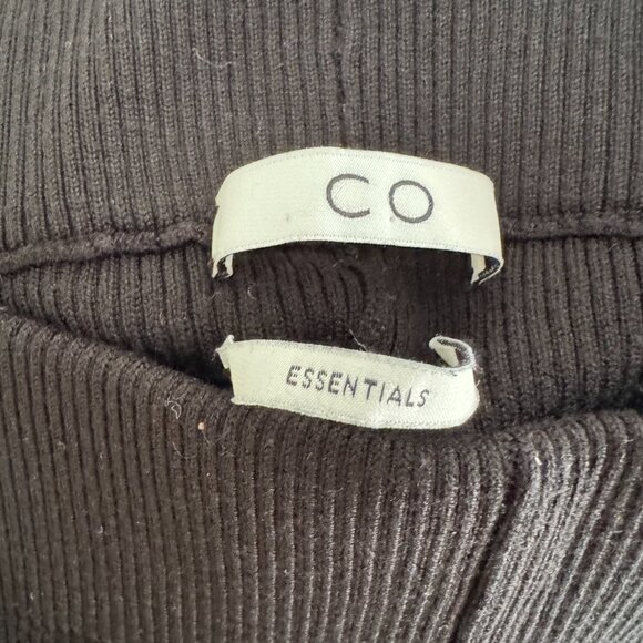 Co Black Ribbed Leggings, Size Large - Picture 4 of 7